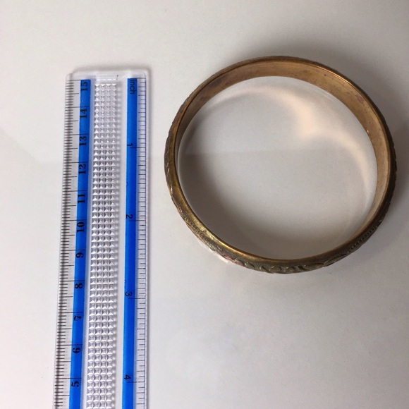 2 Vintages Bangles Copper Bronze Colour - Wear Them Together Or By Themselves - Picture 6 of 10